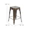 Flash Furniture Gray 24" High Metal Stool, PK4 4-ET-31320-24-GN-R-GG - alternate 6